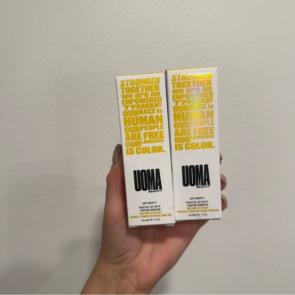 UOMA Say What?! Weightless Soft Matte Hydrating Foundation Bronze Venus T2C - Picture 2 of 10